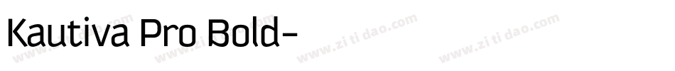 Kautiva Pro Bold字体转换
